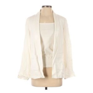 Anthropologie Cartonnier White Blazer‎ Jacket